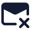 Mailremove icon with solid standard style