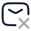 Mailremove icon with twotone rounded style