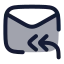 Mailreplyall icon with duotone rounded style
