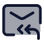 Mailreplyall icon with duotone standard style