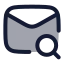 Mailsearch icon with duotone rounded style
