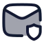 Mailsecure icon with duotone rounded style