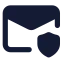 Mailsecure icon with solid standard style