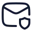 Mailsecure icon with stroke rounded style