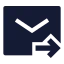 Mailsend icon with solid sharp style