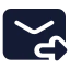 Mailsend icon with solid standard style