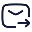 Mailsend icon with stroke rounded style