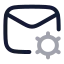 Mailsetting icon with twotone rounded style