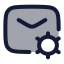 Mailsetting icon with duotone rounded style