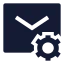 Mailsetting icon with solid sharp style