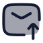 Mailupload icon with duotone rounded style