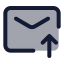 Mailupload icon with duotone standard style