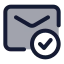 Mailvalidation icon with duotone standard style