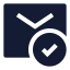 Mailvalidation icon with solid sharp style
