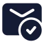 Mailvalidation icon with solid standard style