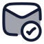 Mailvalidation icon with duotone rounded style