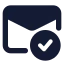 Mailvalidation icon with solid standard style
