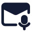 Mailvoice icon with solid standard style