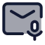 Mailvoice icon with duotone standard style