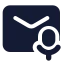 Mailvoice icon with solid standard style
