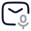 Mailvoice icon with twotone rounded style