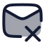 Mailx icon with duotone rounded style