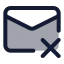 Mailx icon with duotone standard style