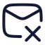 Mailx icon with stroke rounded style