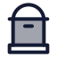 Mailbox icon with duotone standard style
