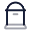 Mailbox icon with twotone rounded style