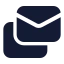 Mails icon with solid standard style