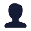 Male icon with solid standard style