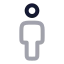 Man icon with twotone rounded style