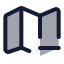 Mapminus icon with duotone standard style
