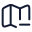 Mapminus icon with stroke rounded style