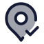 Mappincheck icon with duotone standard style