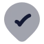 Mappincheckinside icon with bulk rounded style
