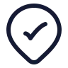 Map Pin Check Inside icon preview