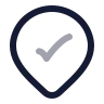 Map Pin Check Inside icon preview