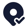 Map Pin Check icon preview