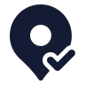Map Pin Check icon preview