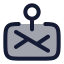 Mappin icon with duotone rounded style