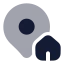 Mappinhouse icon with bulk rounded style