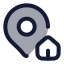 Mappinhouse icon with duotone rounded style