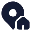 Mappinhouse icon with solid standard style