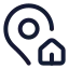 Mappinhouse icon with stroke standard style