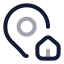 Mappinhouse icon with twotone rounded style