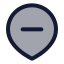 Mappinminusinside icon with duotone standard style