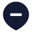 Mappinminusinside icon with solid standard style
