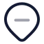 Mappinminusinside icon with twotone rounded style